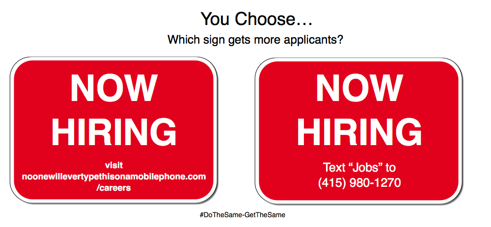 Now Hiring Signs that work