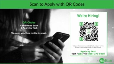 Apply by Text - with QR Code