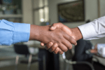 Recruiter handshake