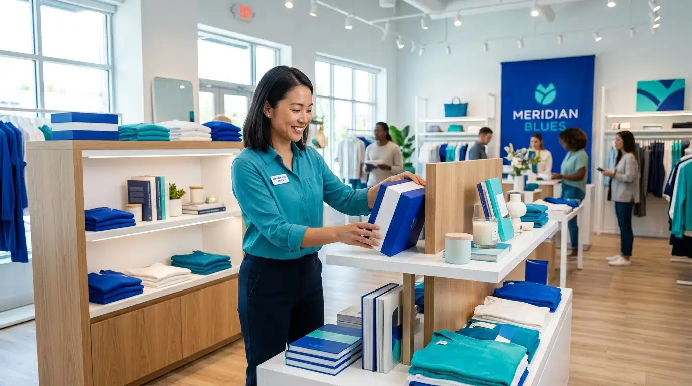Retail workers representing text recruiting